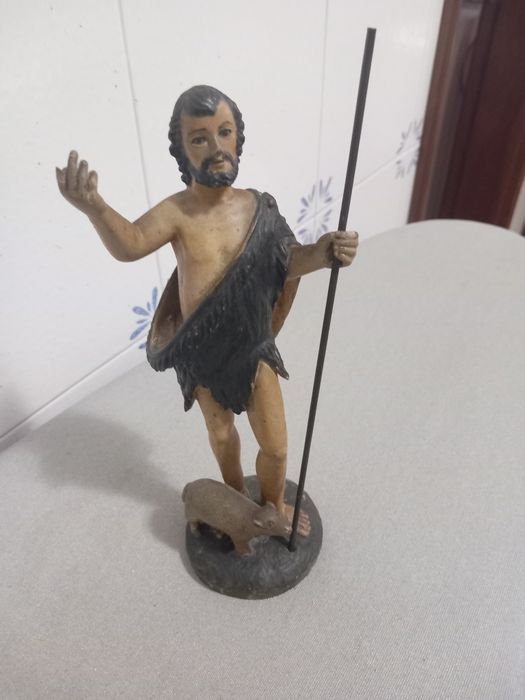 Arte sacra. S. Joao Batista em madeira