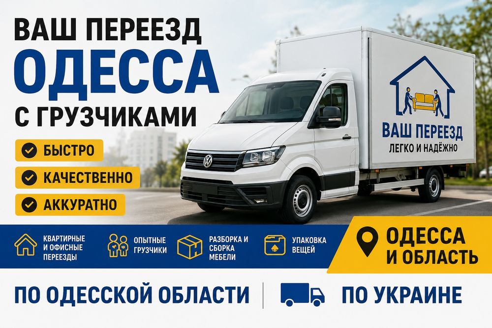 Перевозка мебели и вещей в Одессе