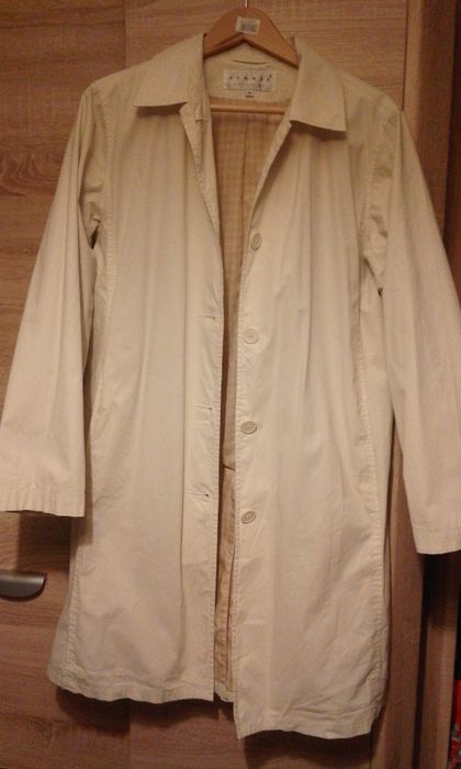 Płaszcz damski wiosenny, firmowy H&M, trencz, jasny, rozmiar M