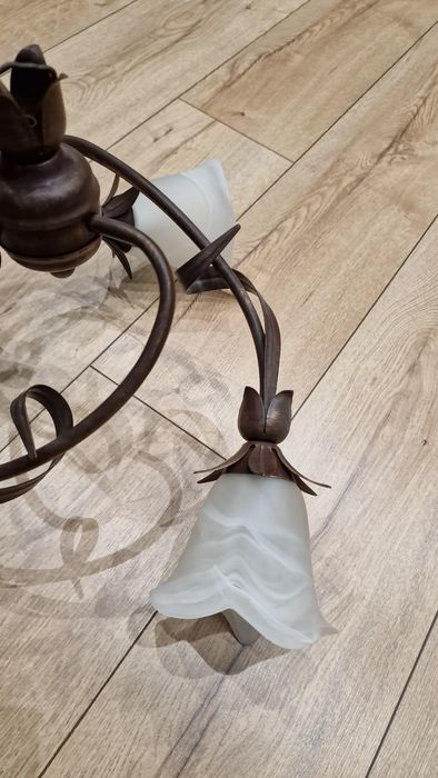 Żyrandol, lampa, żarówki E14