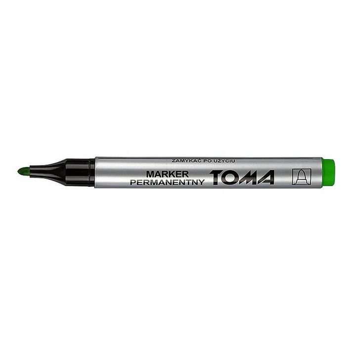 Marker permanentny okrągły Toma TO-090 ZIELONY green pisak flamaster m
