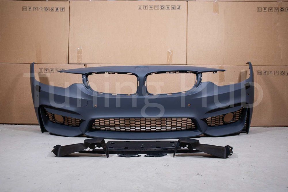 Передній бампер BMW F32 F33 F36 (2013-2019) Стиль M4 (під ПТФ)