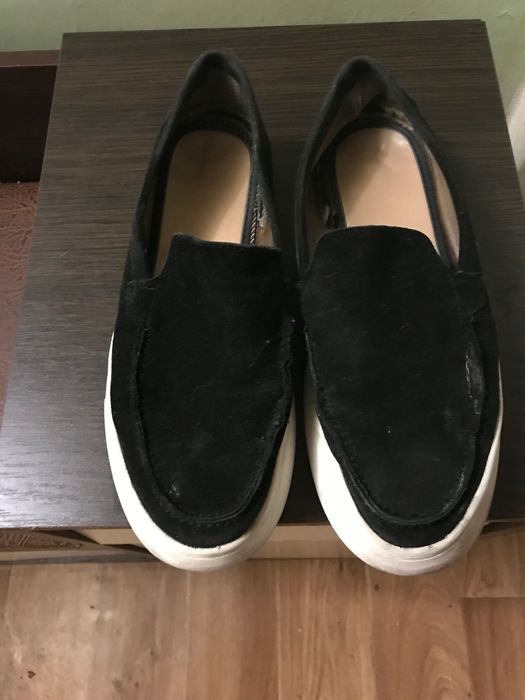 Чёрные макасины мужские