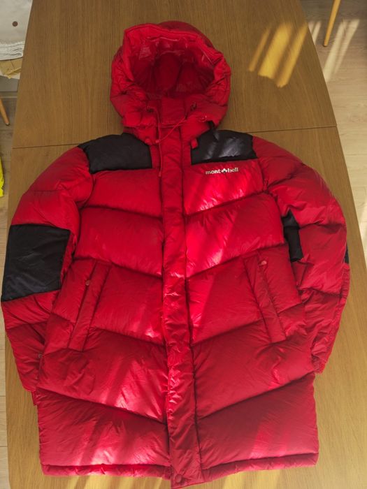 Casaco mont-bell ex 800 vermelho