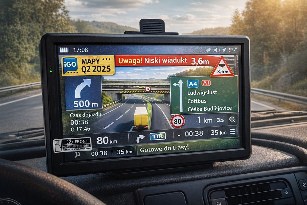 Nawigacja GPS SmartGPS TRUCK iGO – dla ciężarówek – Mapy Q2 2025