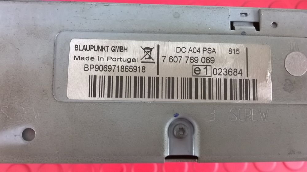 Caixa de CDs 9663723077 - CITROËN C4 PICASSO I Veículo multiuso