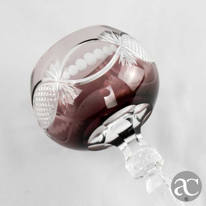 Conjunto de 6 Copos / Taças Doublé em Cristal Alemão, 24% de chumbo