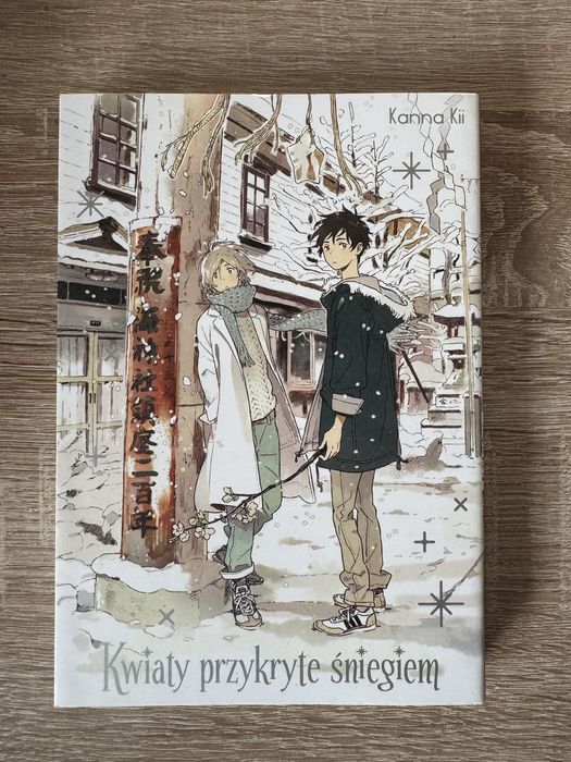 manga kwiaty przykryte śniegiem