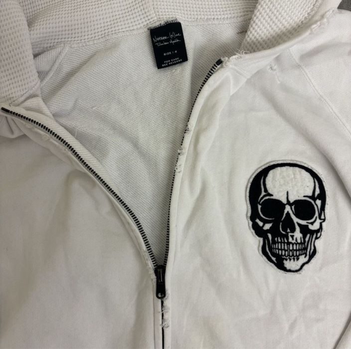 зип худи number nine double skull