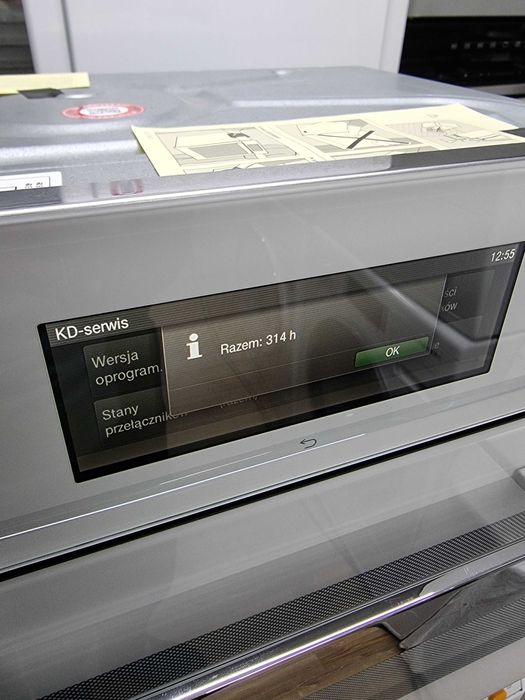 Piekarnik do zabudowy Miele H 6800-60 BP, biały, poj. 49l, Jak nowy