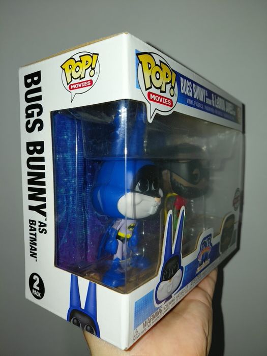Funko Pop Movies Space Jam a New Legacy Bugs Bunny as Batman and LeBron James as Robin