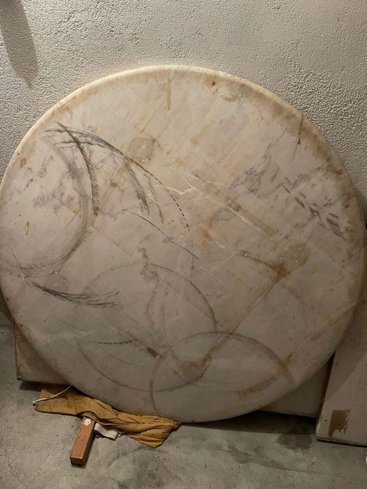 Mesa de mármore redonda de cozinha com 4 cadeiras