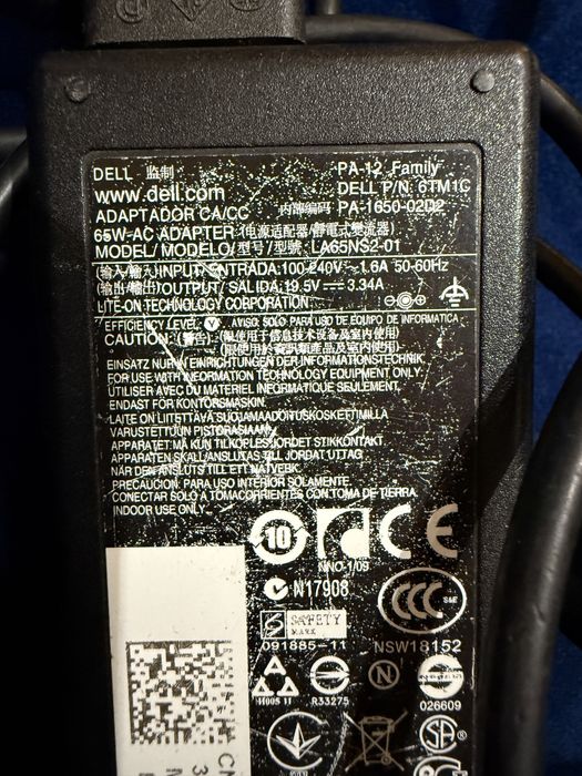 Zasilacz Dell 65W