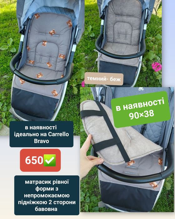 Матрасик в коляску    , вкладиш  в коляску б/у