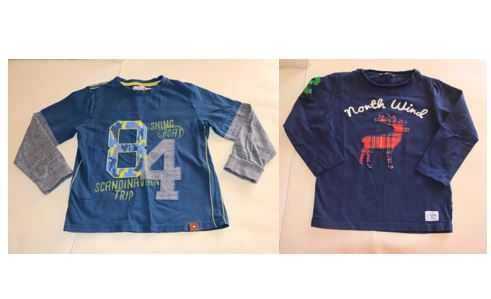 T-shirt manga comprida, criança, T6 anos- Pack 2pcs (Lanidor, Boboli)