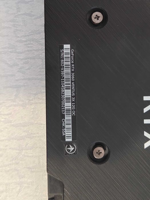 RTX3060 12GB MSI Ventus 3x OC - świetny egzemplarz do UV+OC