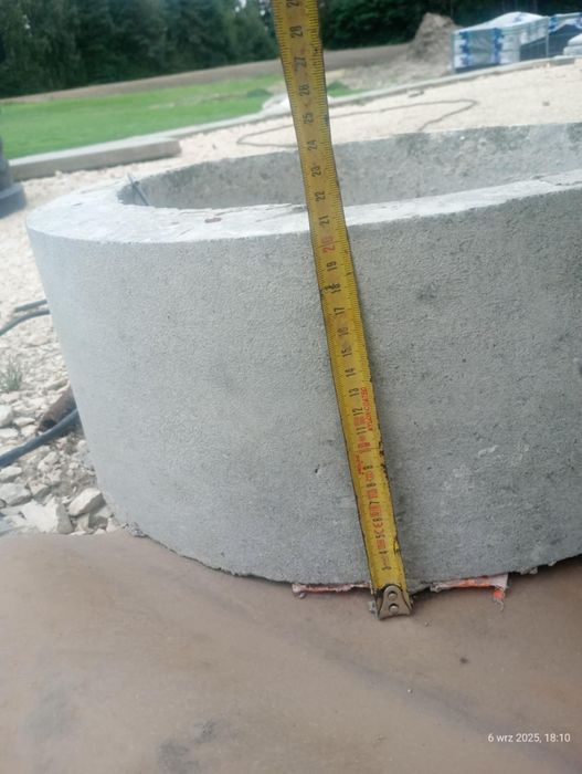 Krąg betonowy do studni nadbudowa 50