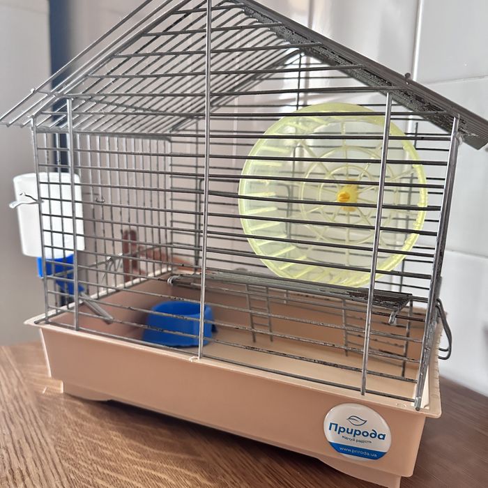 Все для хомʼячка або іншого гризуна (клітка, поїлка, колесо, корм)