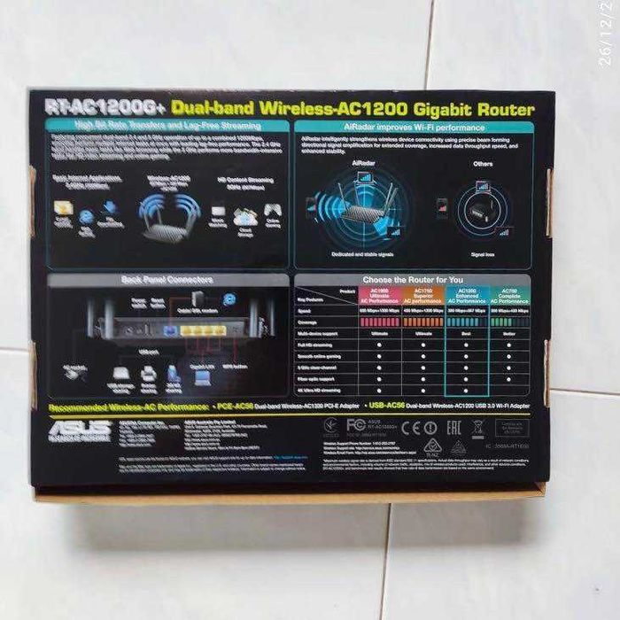 Router Asus RT-AC1200G+