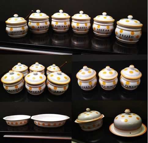 Peças de loiça de porcelana Spodart – Bolinhas, individual ou conjunto