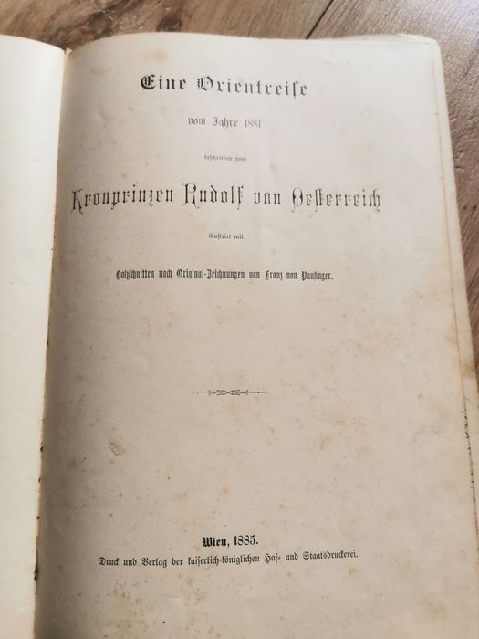 Podróż na Orient z 1881 roku.