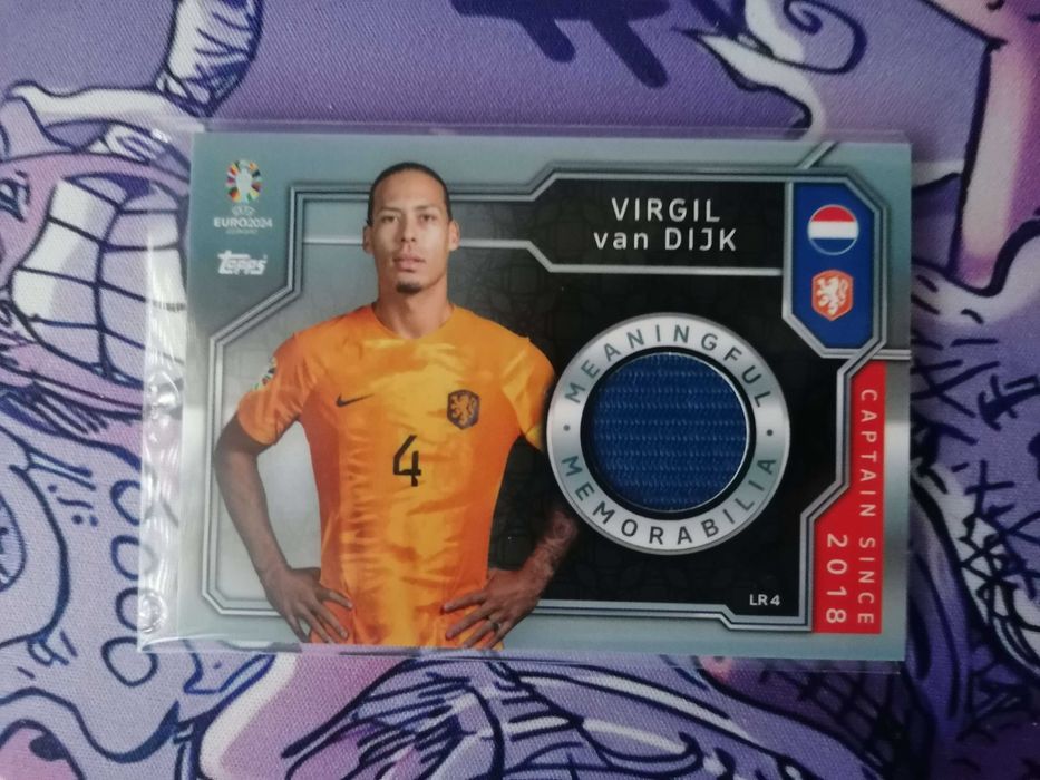 Topps Match Attax EURO 2024 Relic Virgil van Dijk LR4