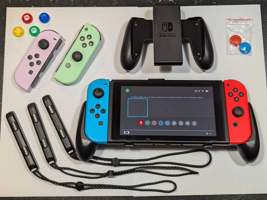 Nintendo Switch + akcesoria (Mega zestaw)