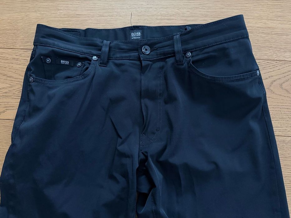 Męskie czarne spodnie, stretch, Hugo Boss - 34/32