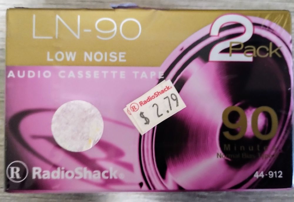 2 аудіо касети Radio shack LN -90 , 90 хвилин