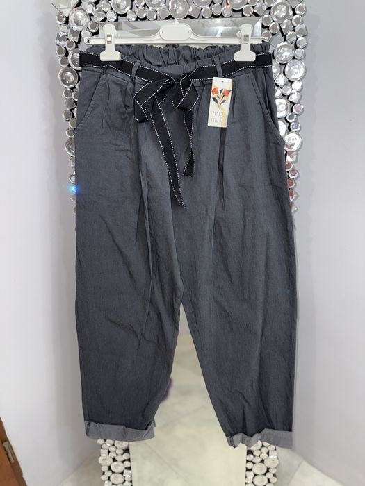 Grafit plus size spodnie gumy elastyczne damskie