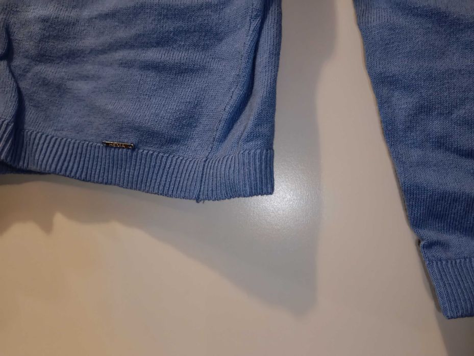 Rozpinany nowy sweter cienki Hema, gołębi L