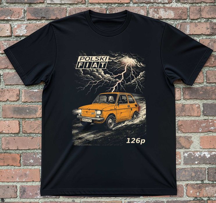 Koszulka Fiat 126p T-shirt z maluchem Mały Fiat
