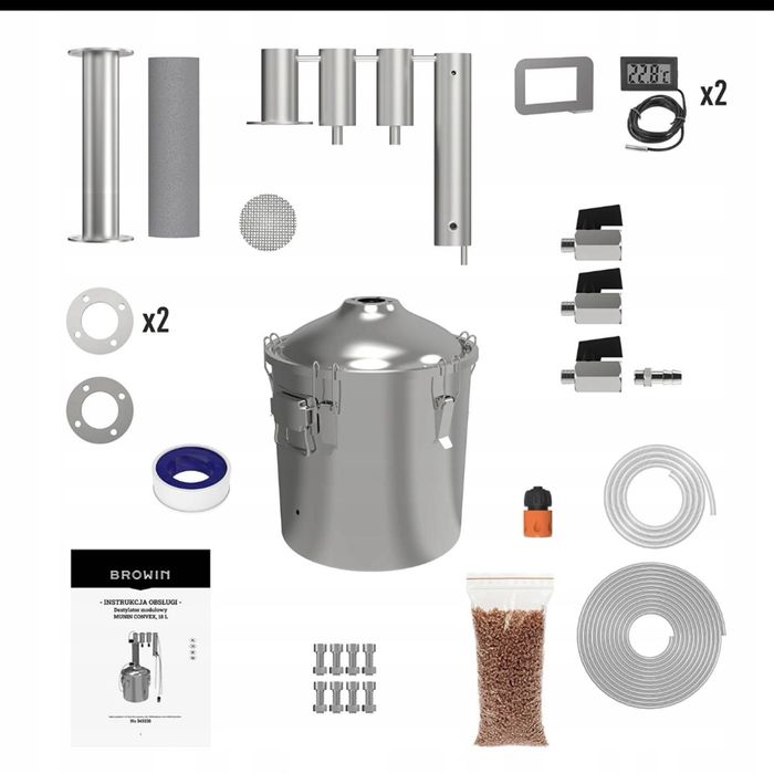 Destylator Browin klasyczny modulowy 18l. Nowy.