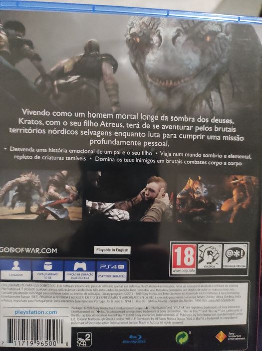 God of War PS4 para venda