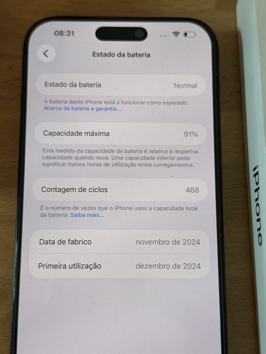 Iphone 16 pro max versao 256gb desbloqueado(ACEITO RETOMA)