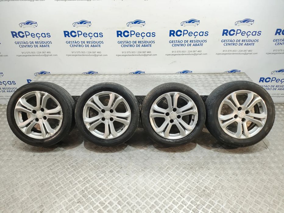 Conjunto de jantes 16 originais Peugeot 208 6J ET23 4x108