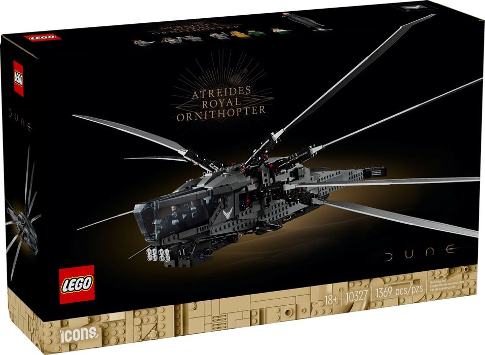 Lego icons Diuna Dune Atreides Royal Ornithopter nr kat 10327 Nowe!