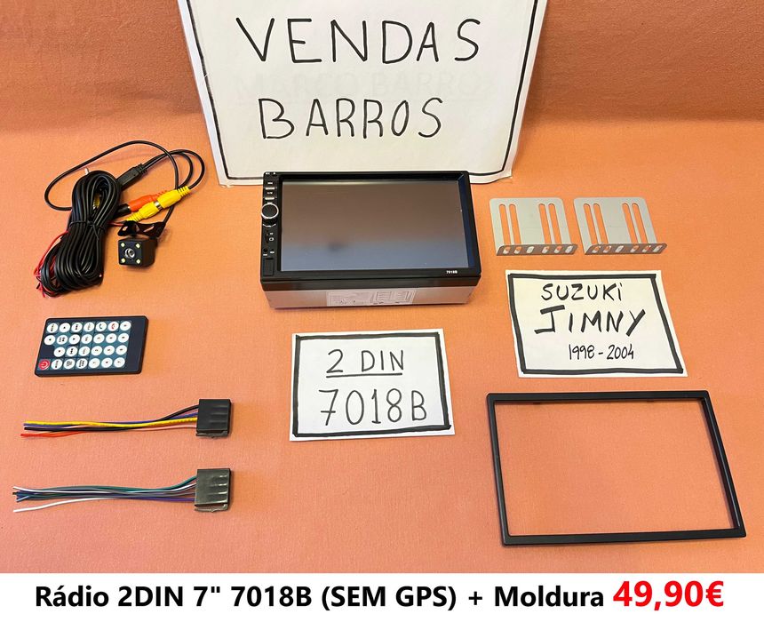 (NOVO) Rádio 2DIN • SUZUKI Jimny (1998 até 2018) • Android GPS 4+64GB