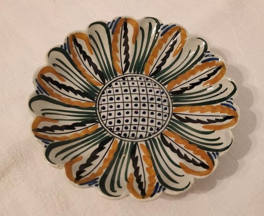 Prato colorido (diâmetro=16cm) - Fábrica Soares dos Reis