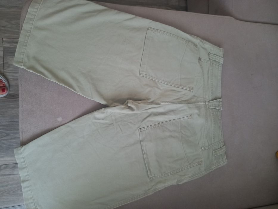 LEE COOPER bermudy męskie W31 pas 82 beżowe bawełna
