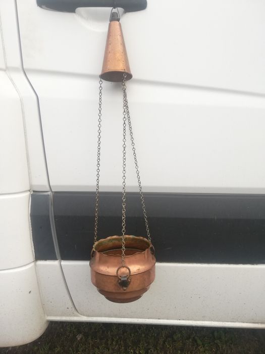 8. Doniczka miedziana naczynie miedziane