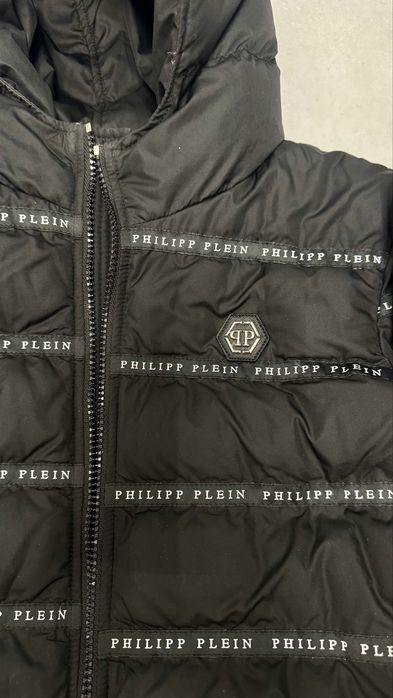 Куртка Philipp Plein Junior оригінал 10 років, чорна