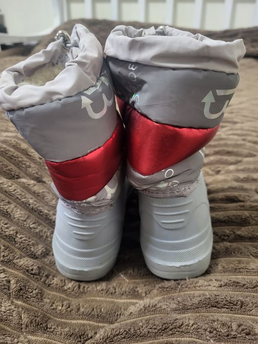 Зимові прорезинені ботінки сапоги на слякоть 19 см