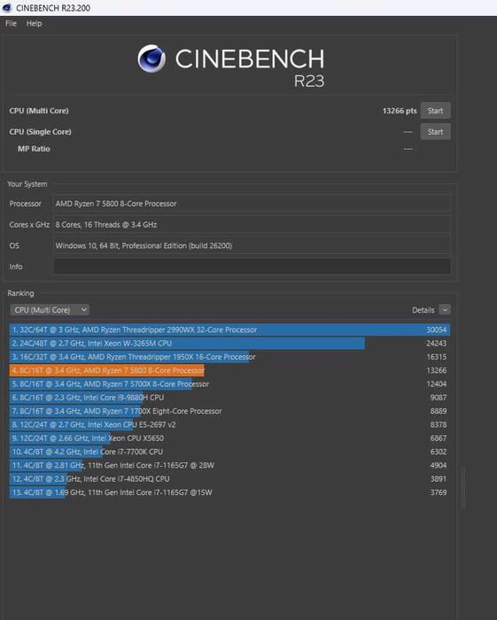 Ryzen 7 5800 - 8 Cores / 16 Threads - Excelente para Gaming