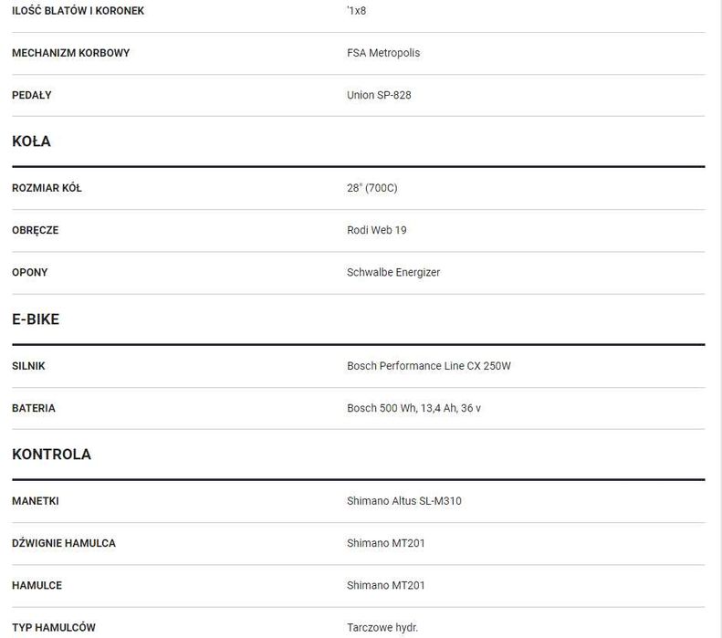 Hercules Rower Electryczny