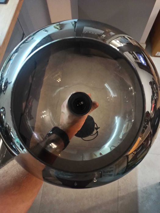 Lampa kula, lustrzane szkło.