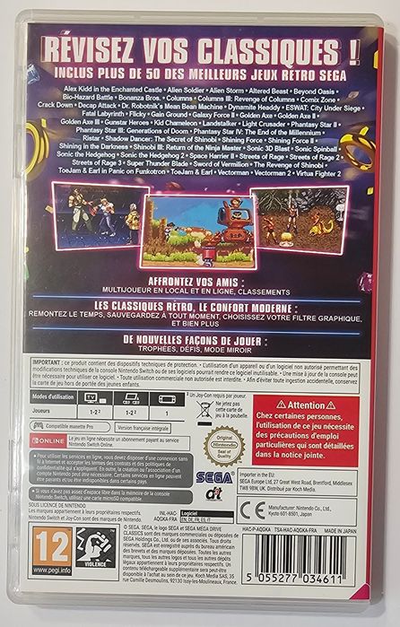 Mega Drive Clasics Swich, kartridż
