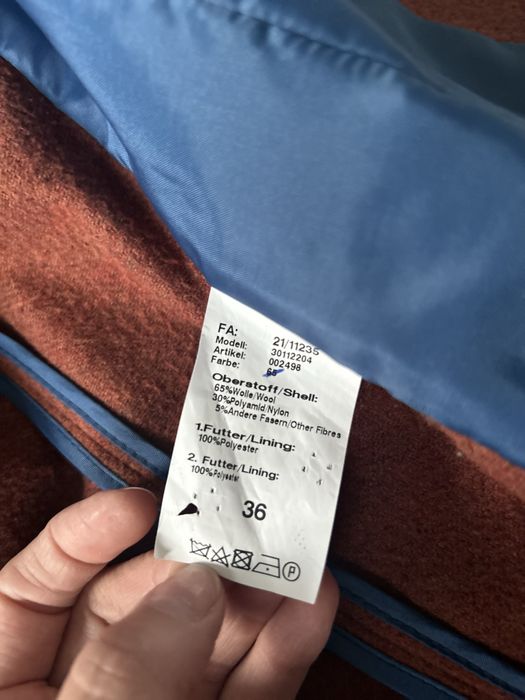 Marynarka wełniana ceglany kolor