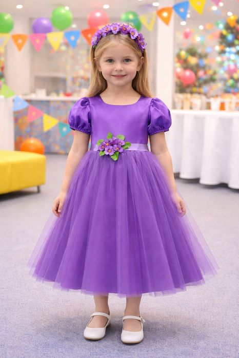 Сукня святкова карнавальна фіалкового кольору на зріст 118см  5років