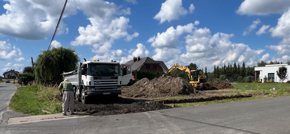 Piasek zasypowy podsypkowy fundamenty dolomit koparka transport tanio